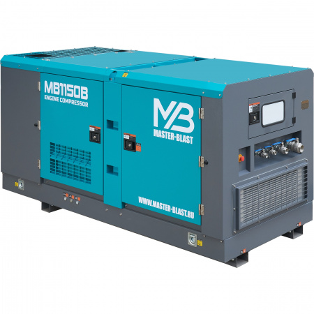 Master Blast MB-1150B-30 винтовой дизельный компрессор - Фото