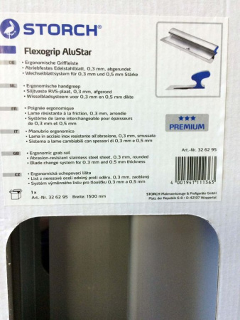 Шпатель 1500 мм STORCH со сменными лезвиями FLEXOGRIP ALUSTAR - Фото