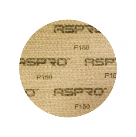 Бумага шлифовальная ASPRO на сетчатой основе (Диаметр 150 мм) - Фото