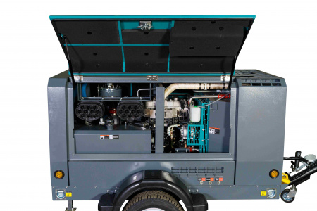 Винтовой компрессор Master Blast MB-190D-7+AC (дизельный с осушителем) - Фото