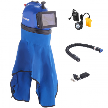 Защитный шлем пескоструйщика MASTER BLAST с регулятором воздуха - Фото