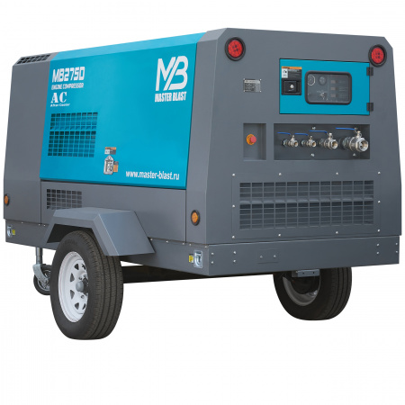 Master Blast MB-275D+АС винтовой дизельный компрессор - Фото
