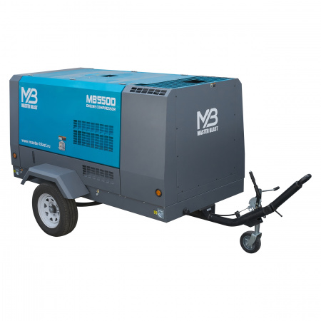 Master Blast MB-550D-7 винтовой дизельный компрессор - Фото