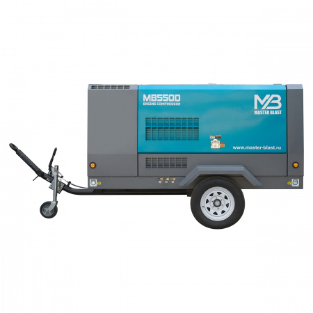Master Blast MB-550D-7 винтовой дизельный компрессор - Фото