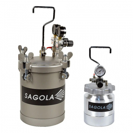 Красконагнетательный бак Sagola 10л, сталь - Фото