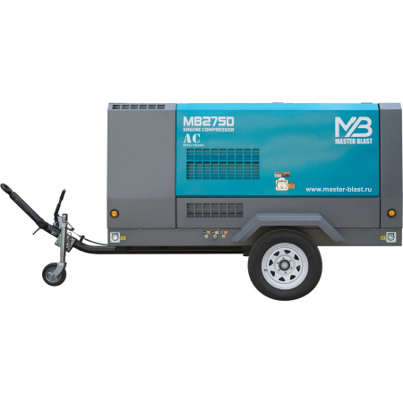 Master Blast MB-275D+АС винтовой дизельный компрессор - Фото