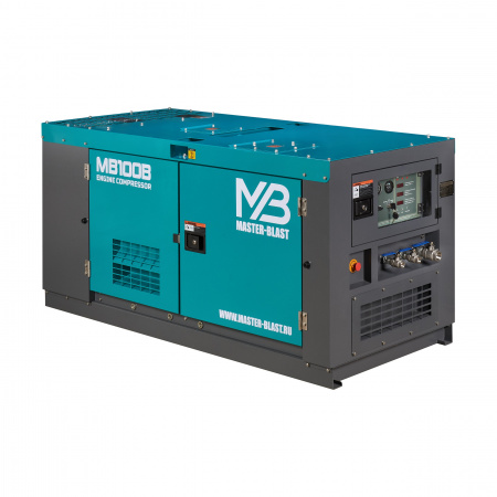 Master Blast MB-100В-10 винтовой дизельный компрессор - Фото