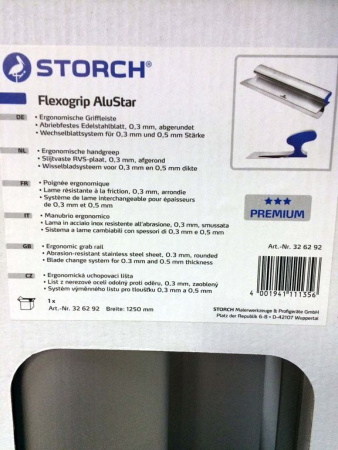 Шпатель 1250 мм STORCH со сменными лезвиями FLEXOGRIP ALUSTAR 125 см - Фото