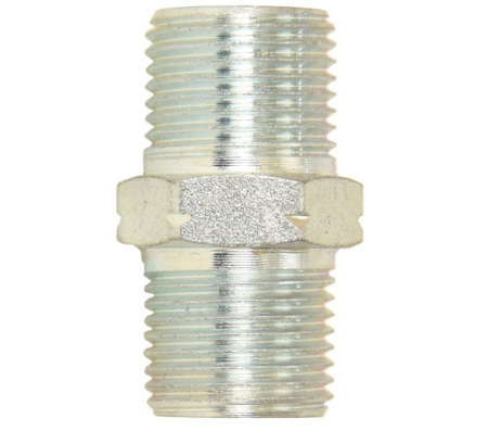 Переходник 3/8" на 3/8" (штуцер, адаптер, переходник) соединение для шлангов высокого давления - Фото