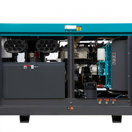 Винтовой компрессор Master Blast MB190B-7+AC (дизельный с осушителем) - Фото