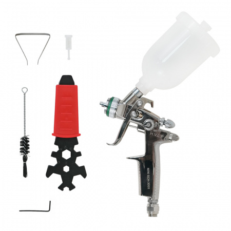 SCHTAER SCH-3003 MINI краскораспылитель с головой HVLP соплом 1.0 - Фото