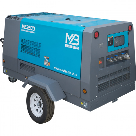 Винтовой компрессор Master Blast MB390D-7 (дизельный) - Фото