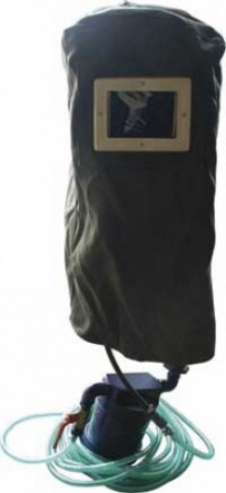 Шлем защитный оператора пескоструйных работ МИОТ-49 - Фото