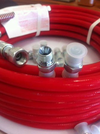 Переходник 1/2" на 1/4" (штуцер, адаптер, переходник) соединение для шлангов высокого давления - Фото