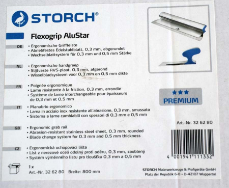 Шпатель 800 ММ STORCH со сменными лезвиями FLEXOGRIP ALUSTAR - Фото