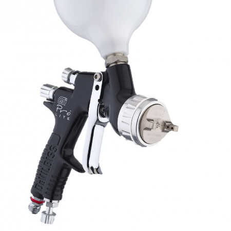 Краскопульт пневматический DeVILBISS GTI PRO LITE HV30 1,2 мм черный - Фото