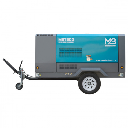 Master Blast MB-750D-21 винтовой дизельный компрессор - Фото