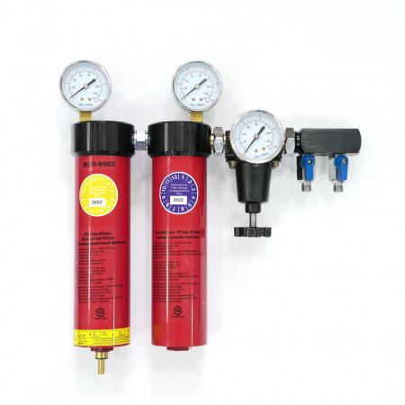 Регулятор давления c двуступенчатой системой фильтров SCHTAER SCH-6002 - Фото
