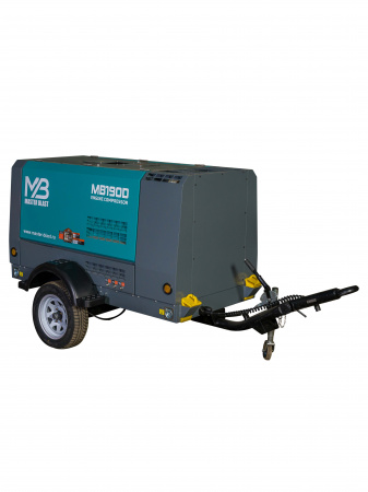 Винтовой компрессор Master Blast MB-190D-7+AC (дизельный с осушителем) - Фото