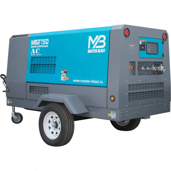 Master Blast MB-275D+АС винтовой дизельный компрессор - Фото