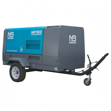 Master Blast MB-750D-21 винтовой дизельный компрессор - Фото