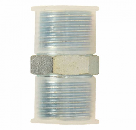 Переходник 3/8" на 3/8" (штуцер, адаптер, переходник) соединение для шлангов высокого давления - Фото